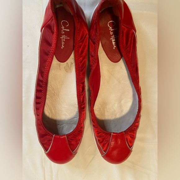 Cole Haan Red Ballet Flats - Picture 1 of 10